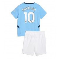 Manchester City Jack Grealish #10 Hemmadräkt Barn 2024-25 Kortärmad (+ Korta byxor)